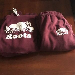 Burgundy Roots Track Suit Set